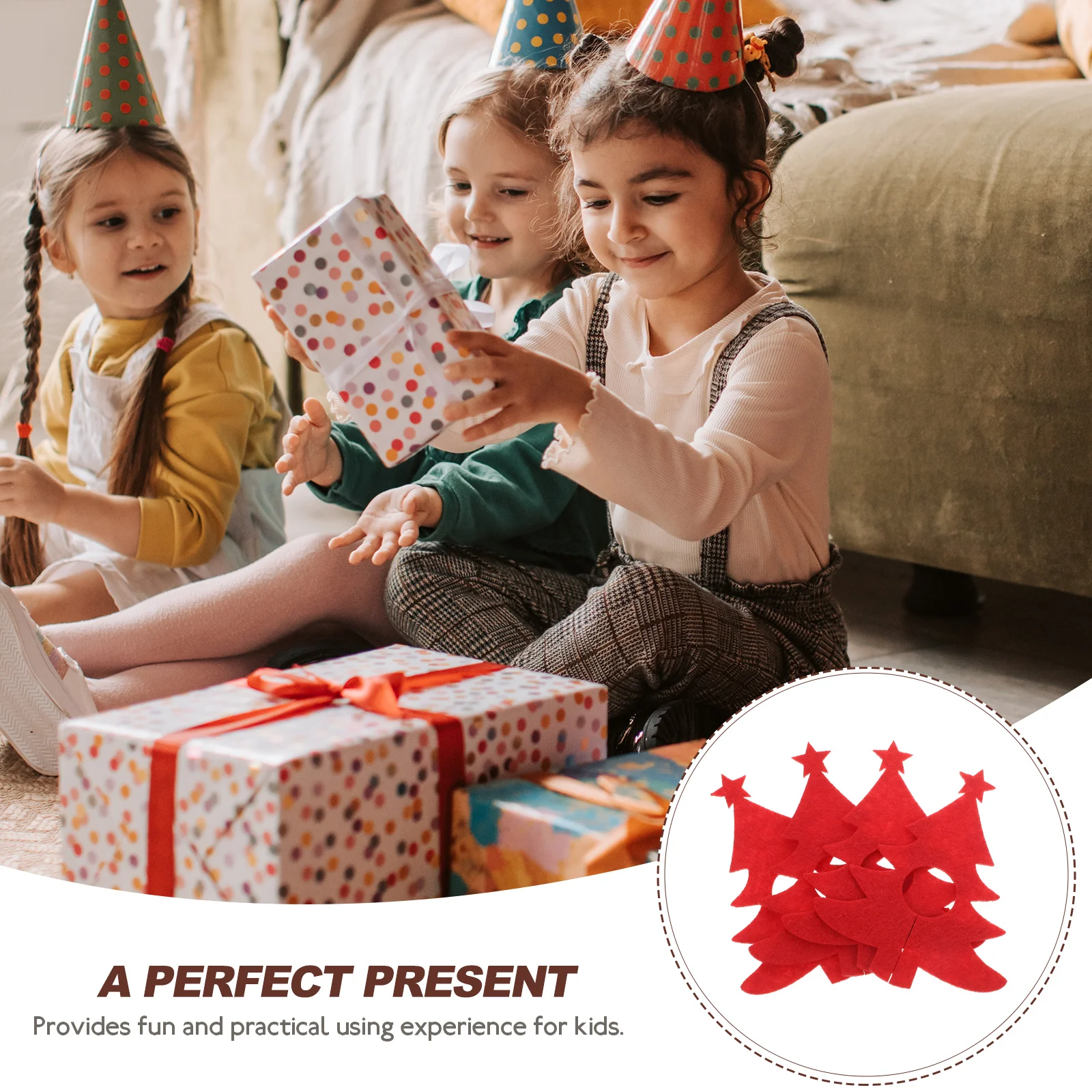 

12Pcs Christmas Wine Glass Felt Markers Drink Tags Reusable Party Supplies Wine Charms Glass Identifiers Drink Markers