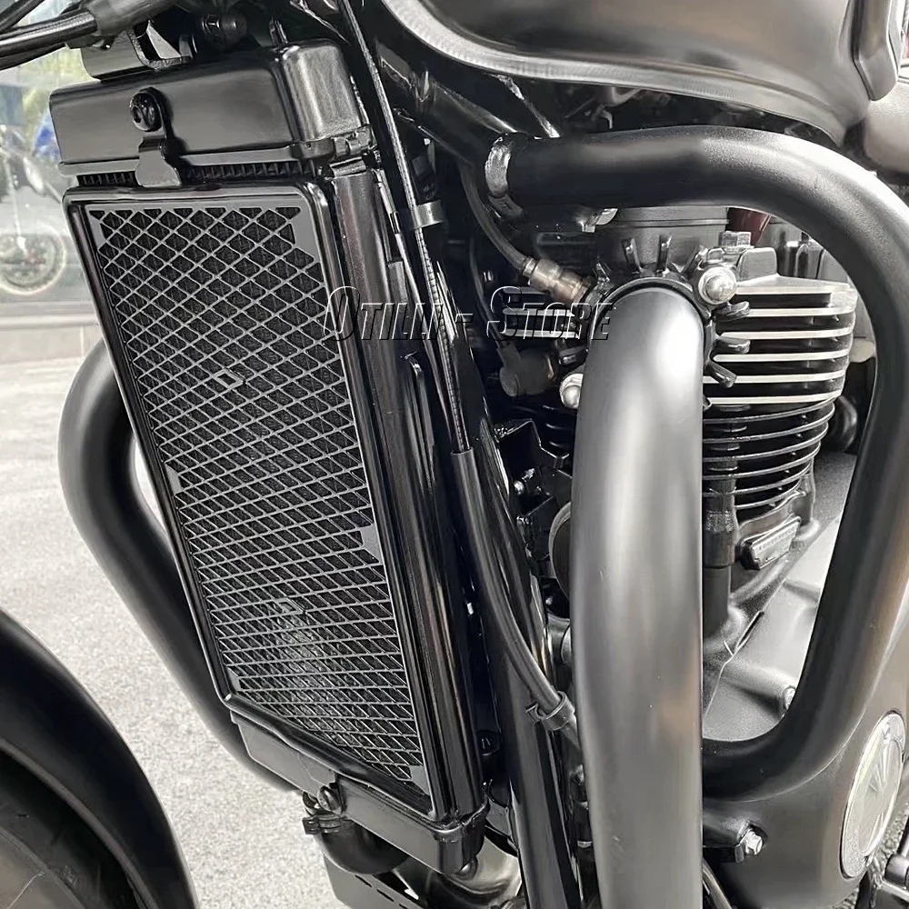 สําหรับ Bonneville T100 T120 Thruxton ฿หม้อน้ํารถจักรยานยนต์ Guard Grille ฝาครอบหม้อน้ําสําหรับ Street Twin Speed Twin