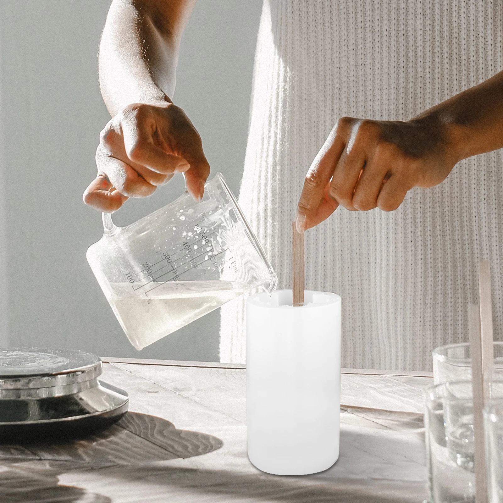 

Shape Silicone Mold For Making Scented Diy Crafts Durable Reusable Soap Wax Molds Easy Demould Unique Flower