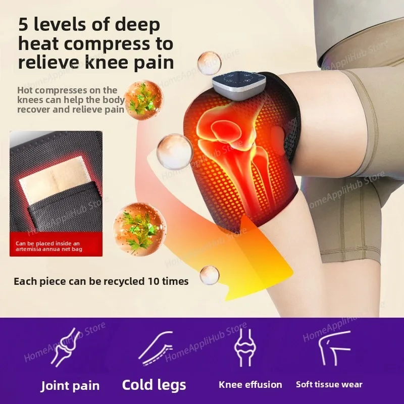 Electric Knee Should Brace Massage with Vibration Heated Massage Therapy Shoulder Elbrow Pain Relief Old Cold Leg Knee Warm