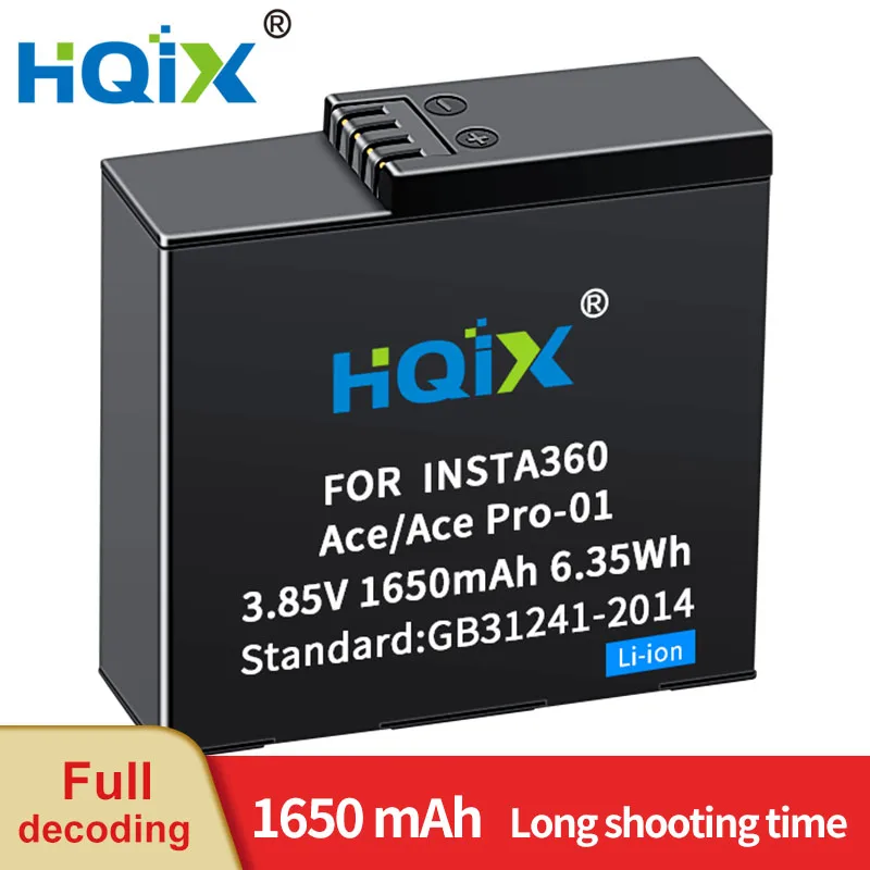 

HQIX for Insta360 Ace AcePro 8K Action Camera Battery Dual Charger