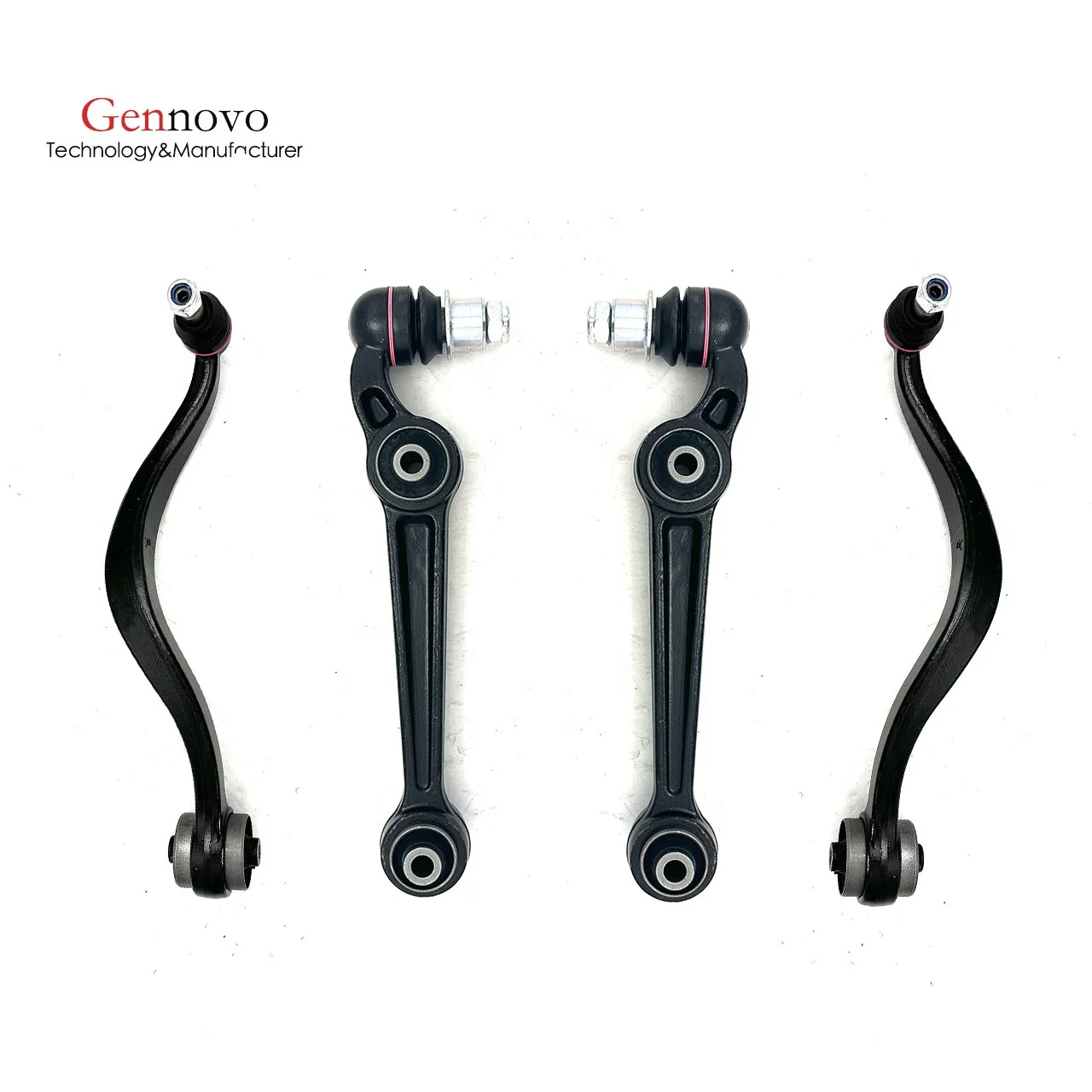 Gennovo OE quality auto suspension systems kit front upper lower control arm ball joint tie rod stabilizer link for Mazda 6 GG