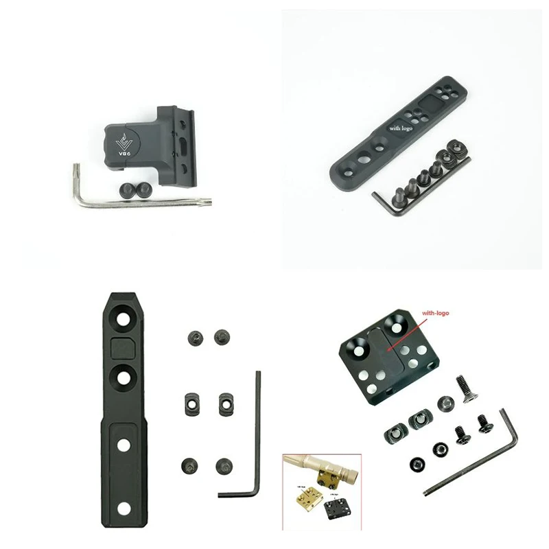 

Тактическая металлическая монтажная пластина для разведчика, подходит для M-LOK/20 мм, монтажная база для уличного охоты, аксессуар для фонарика M300 M600 V2