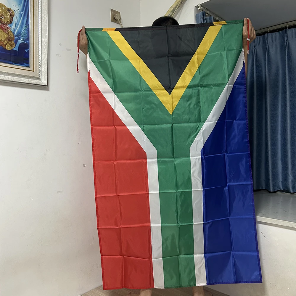South Africa Shawl Flag 90x150cm 3x5 Feet Super Poly Football South Africa Shoulder Flag Outdoor South Africa Polyester Flags