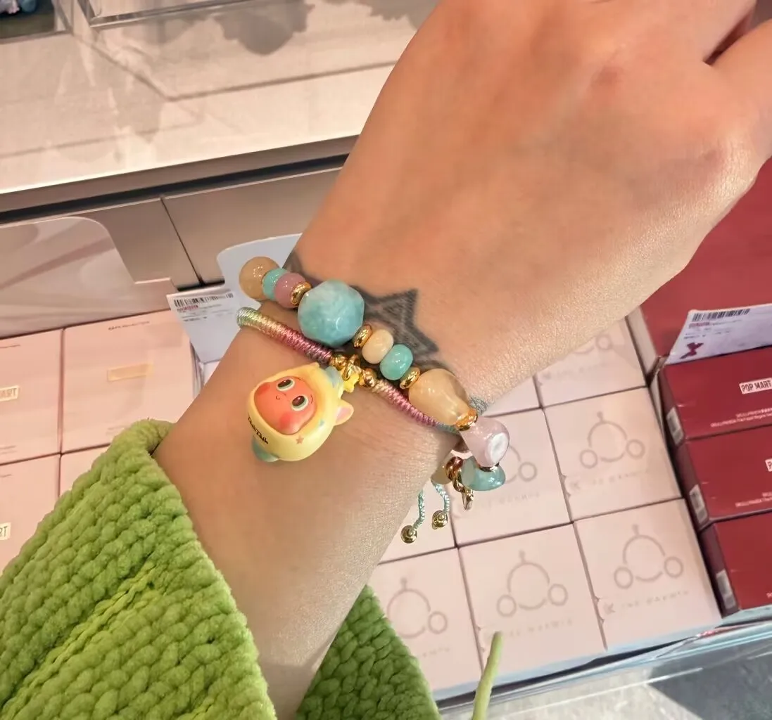 New Genuine Stock PoP MART Full Power Series Bracelet Surprise Blind Box Pendant High-Quality Bracelet Collection Gifts