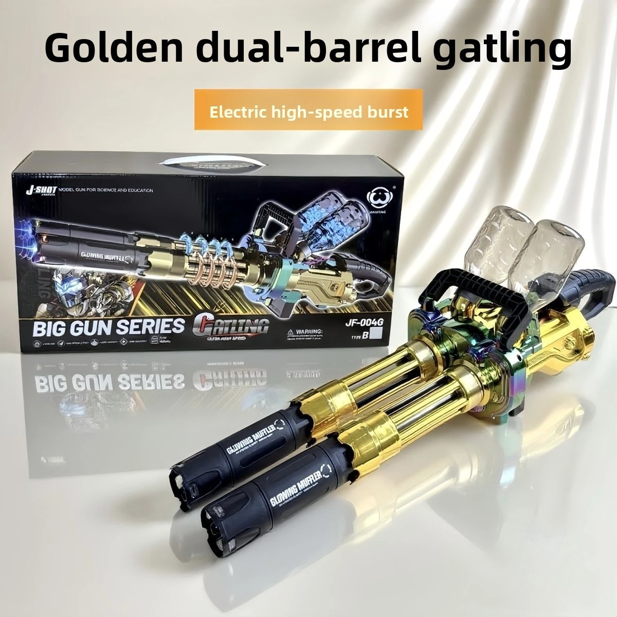 Pistolet mitraillette pour enfants, pistolet Gatling à Double baril, jouets pour garçons, armes de Paintball électriques, pistolet à balle de Gel d'eau, pour enfants et adultes