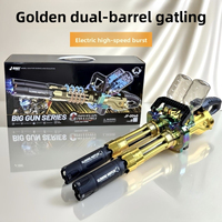 Submachine Gun Kids Double-barrel Gatling Gun Toys for Boys Electric Paintball Weapons Water Gel Bullet Ball Gun Children Adults