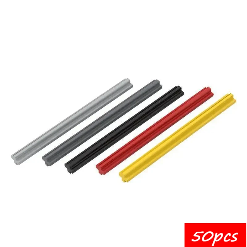 

50 шт., высокотехнологичные сборные частицы 44294, 1x7, комплект кирпичных строительных блоков, сменная часть, игрушка для детей, подарок