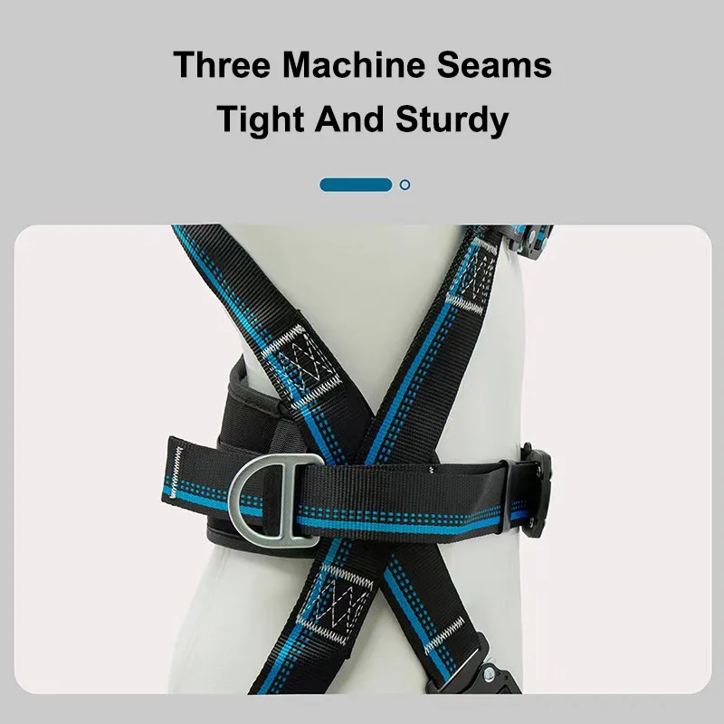 Full Body High Altitude Work Safety Harness Five Point Safety Belt Rope Outdoor Rock Climbing Training Protection Equipment
