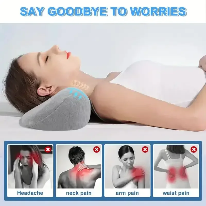 Massage Sleeping Pillow Memory Foam Pillow Orthopedic Cervical Cushion Ergonomics Neck Pain Relief Slow Rebound Cushion Bedding