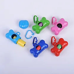 7 Color Dispenser Bone Shape Pet Waste Bag Holder Accessories for Animals Wholesale Dog Cat Garbage Bag Poop Bags Pets Supplies