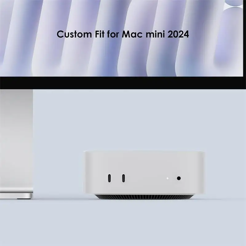 M4 Computer Protective Case 2024 New Mac Mini M4 Anti Drop Silicone Protective Case For Storing Computer Dust