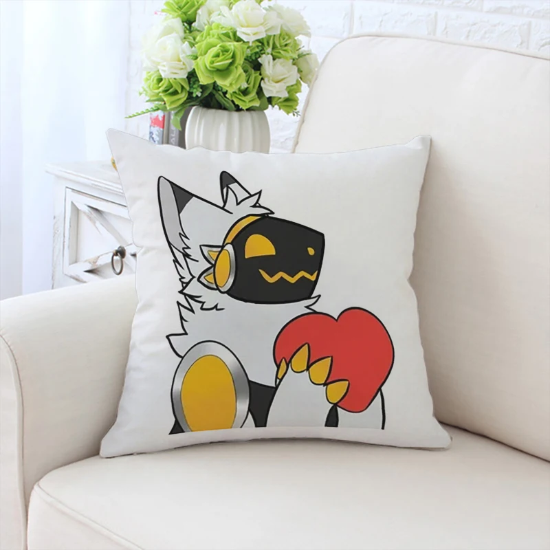 40x40cm pillowcase LemondropThe Protogen Square double-sided printed sofa cushion cover chair waist cushion headboard cushion