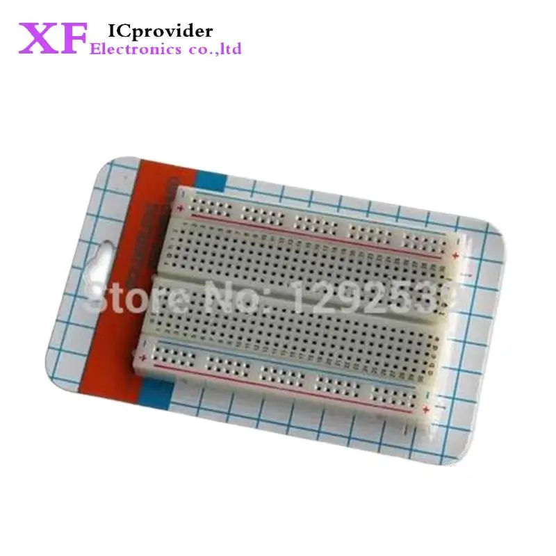 10 PCS/LOT 400 Tie-point Solderless 83X55MM PCB Breadboard   400 hole mini bread board   8.3*5.5