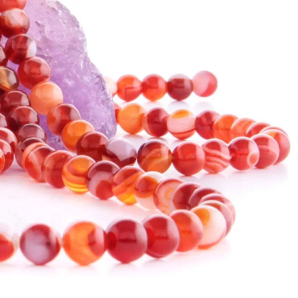 8 mm Strand Agate Stone