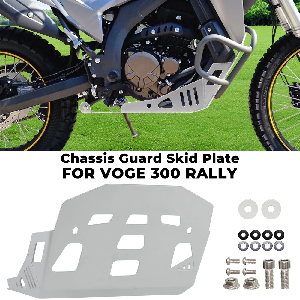 Chassis Under Guard Skid Plate Belly Pan Protector Motorcycle Engine Protection Cover For Loncin VOGE 300 Rally 300 GY RALLY300