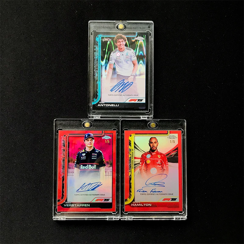 Cartão de Coleção Réplica Autografado 2025 Topps F1 Racing Antonelli Hamilton Verstappen Feito à Mão