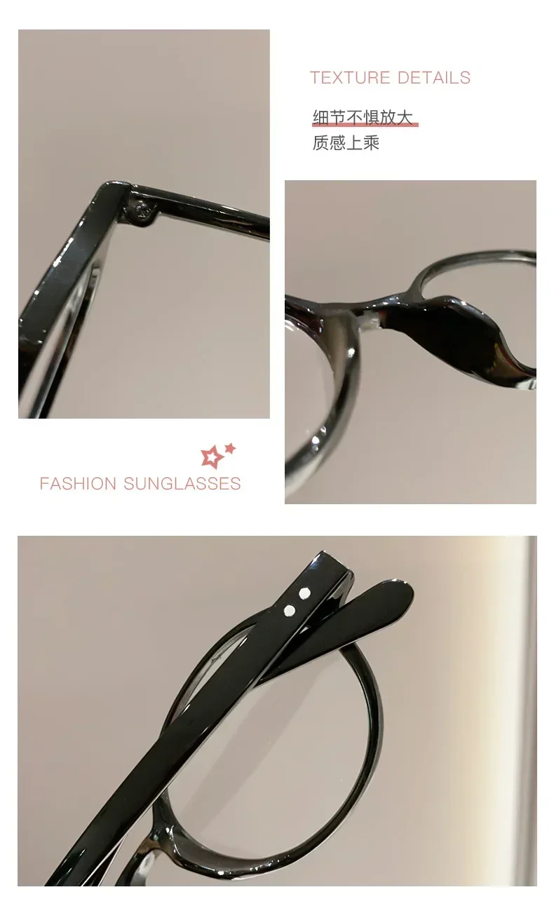 Modische Lesebrille mit ovalem Rahmen für Damen und Herren, trendige Plus-Dioptrien-Presbyopie, Unisex, Anti-Blaulicht-Fernsichtbrille – Detail 5