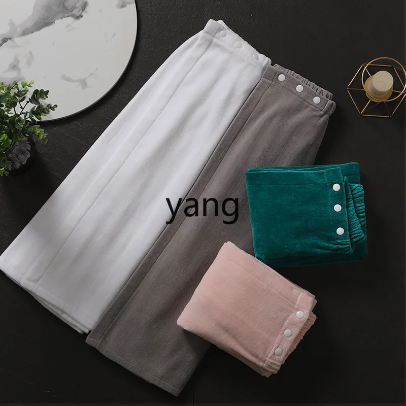 LMM bath skirt women's tube top type bath towel pure cotton absorbent household without hair loss large long style