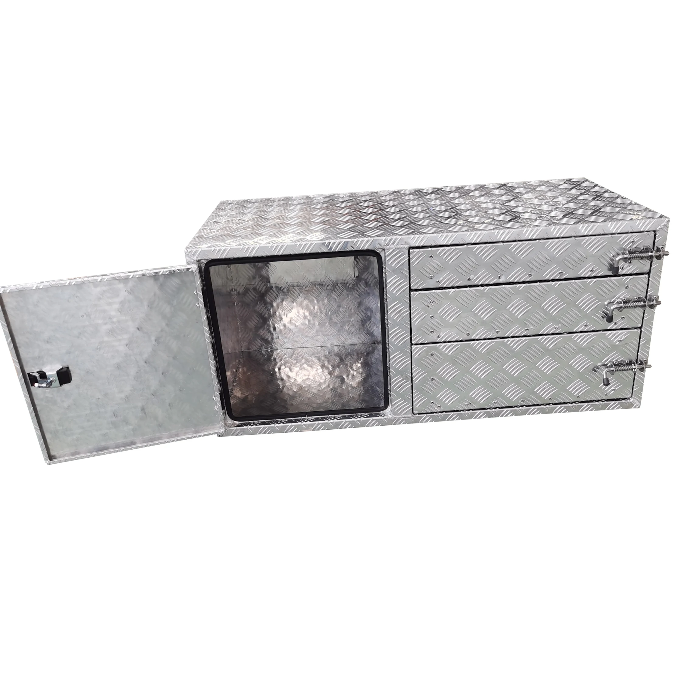 Xuzhou Caixin Custom Dimensions Aluminum Ute Storage Toolbox Drawer Cabinet Wholesale Price Aluminum Alloy Storage Box