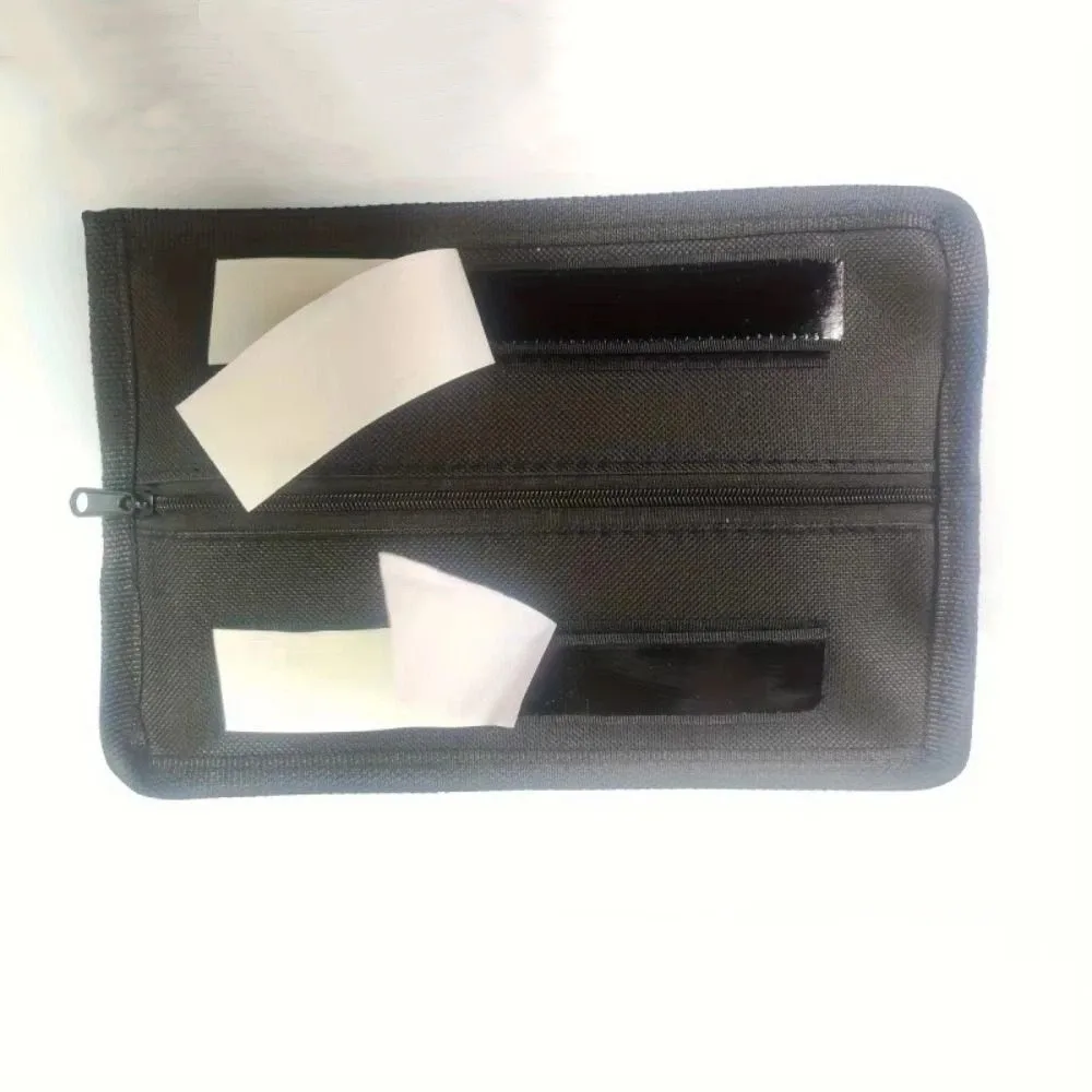 Strong Adhesive Hidden Storage Bag Zipper Closure Concealed Design Secret Compartment Anti-peep Feature Black Stash Box Home Use