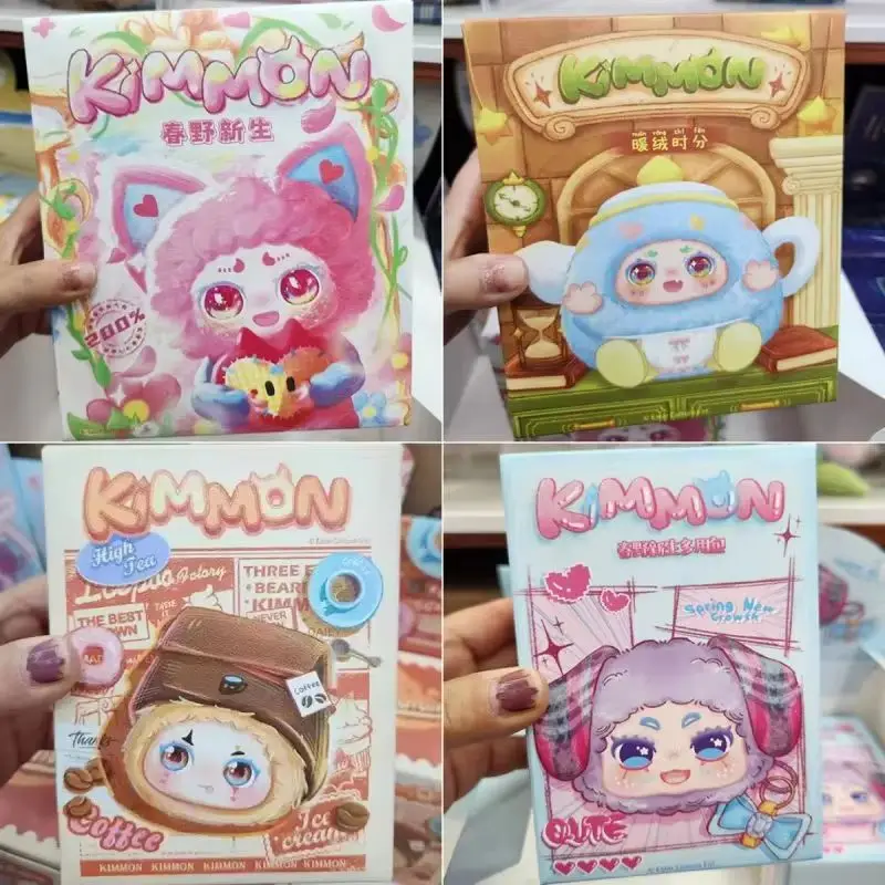 Quente original kimmon primavera crescimento série caixa cega bonito dos desenhos animados anime figura pingente boneca brinquedos presente surpresa de aniversário das crianças