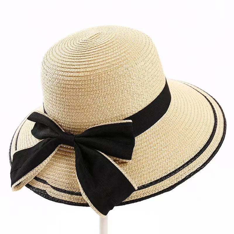 Neuer Sommer Eltern-Kind Bucket Hat Sonnenhut Damen Blumenkranz Mädchen Outdoor Strand Reise Sonnenschutz Strohhut Damenhut – Detail 12