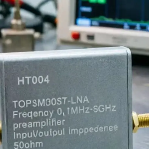 HT004 Wideband Low Noise RF Preamplifier 100kHz-6GHz Signal For Amplifier Module With For SMA Interface For Type-C Power For Spe