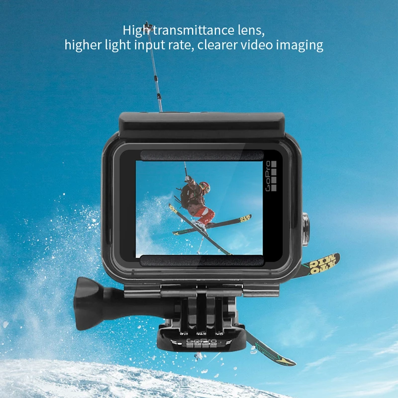 غطاء حماية GoPro لكاميرا HERO7 Silver & HERO7 الأبيض Action GoPro الأصلية 131 قدم مقاومة للماء