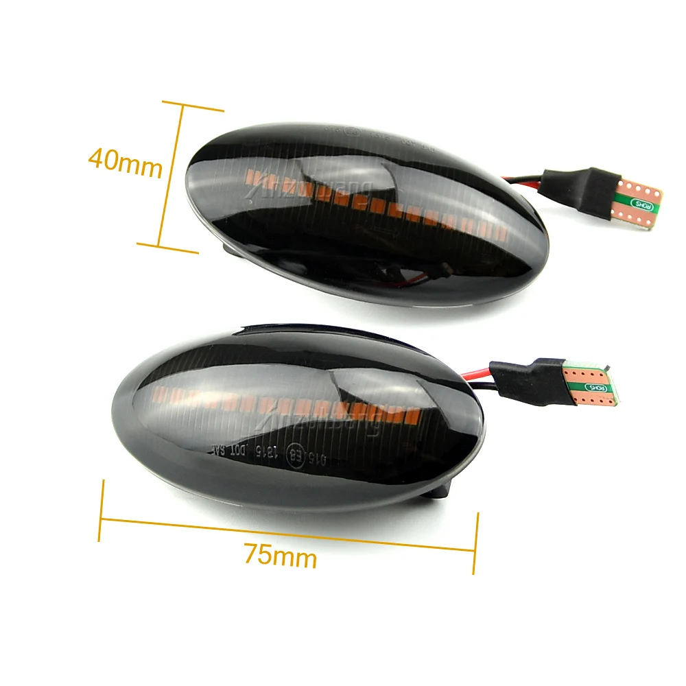 Led Dynamic Side Marker Turn Signal Light Sequential Blinker Amber Indicator For Suzuki Swift Jimmy SX4 Grand Vitara JT Splash