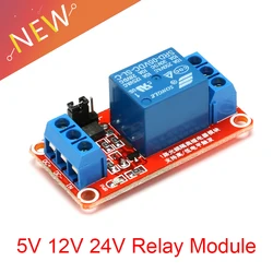 1 Channel 5V 12V 24V Relay Module Board Shield With Optocoupler 12V Relay Module Support High and Low Level Trigger for Arduino