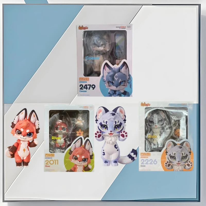 

In Stock GSC Original Nendoroid Fluffy Land Caesar Oslo River Joint Action Figure Figure Toys for Boy Girls Gift Model