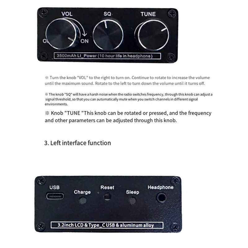 

TEF86 High Performance DSP Digital Radio Radio 65-108MHz FM and 144-27000KHz SW/MW/LW with 3.2-Inch LCD Display HOT