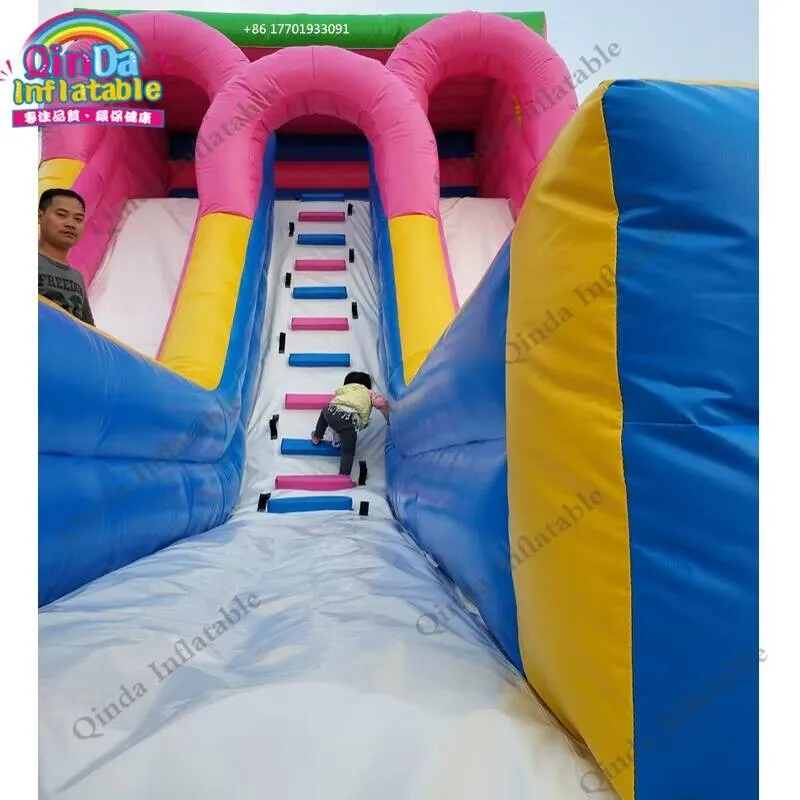 สไลเดอร์เป่าลมขนาด 8 ม.*4.5 ม.*5 ม. สำหรับผู้ใหญ่และเด็ก สไลเดอร์เด้งดึ๋ง อุปกรณ์สนามเด็กเล่น เกมกีฬา สไลเดอร์
