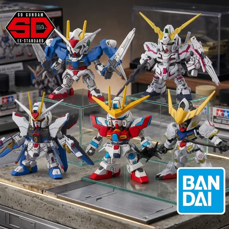 

Коллекционная модель-конструктор Bandai SD Gundam EX-Standard: Фигурка для сборки, аниме-игрушка
