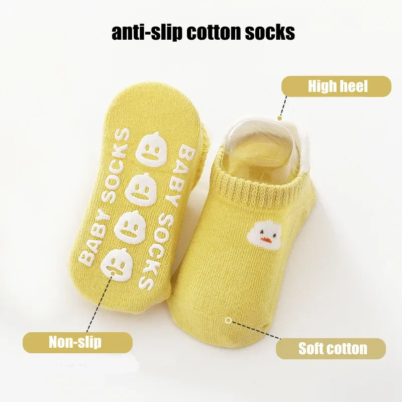 3Pairs/lot Baby Socks Cotton Kids Baby Boy Clothes Non-slip Toddler Girl Summer Autumn Children\'s Socks 0-5 Years Old