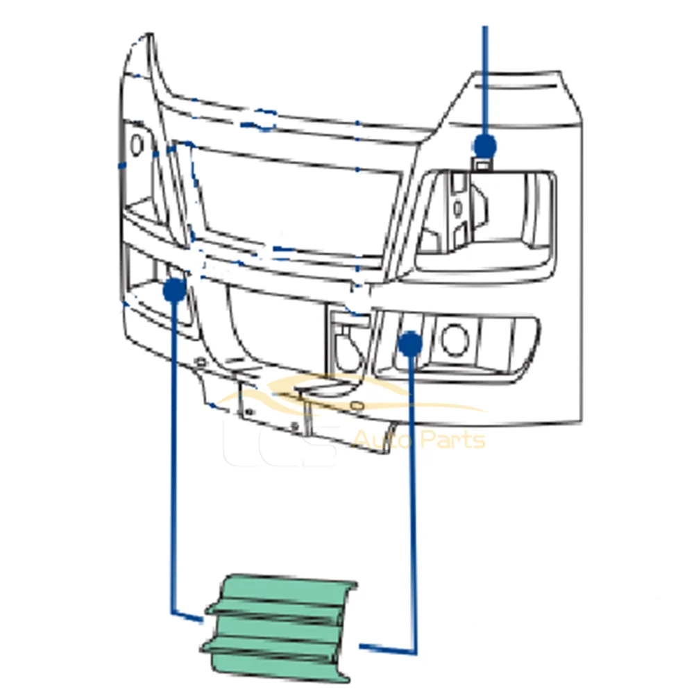 81416850095 81416850094 81416850096 81416850097 European Truck Body Parts For MAN TGX TGS Plastic Front Bumper Cover