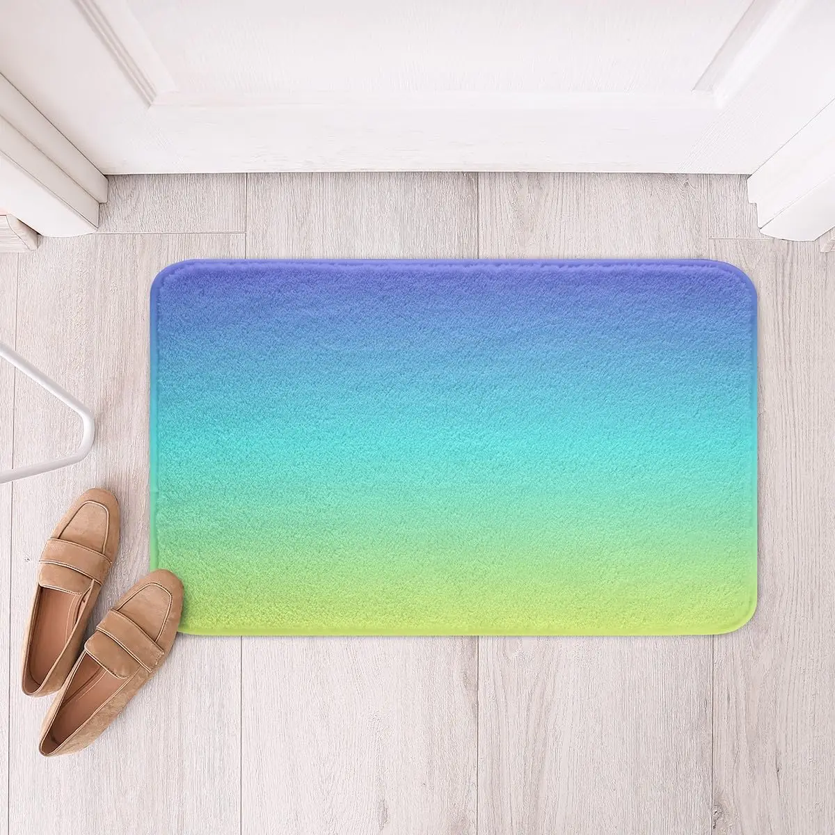 Ombre Entrance Door Mat Color Rainbow Carpet Girls Bedroom Modern Art Rug Bathroom Mats Home Living Room Floor Mat