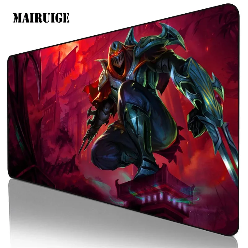 ZED League of Legends Large Mouse Pad Gaming Accessories Anime Mousepad Gamer Keyboard Desk Mat Computer Table Mat for Lol/csgo