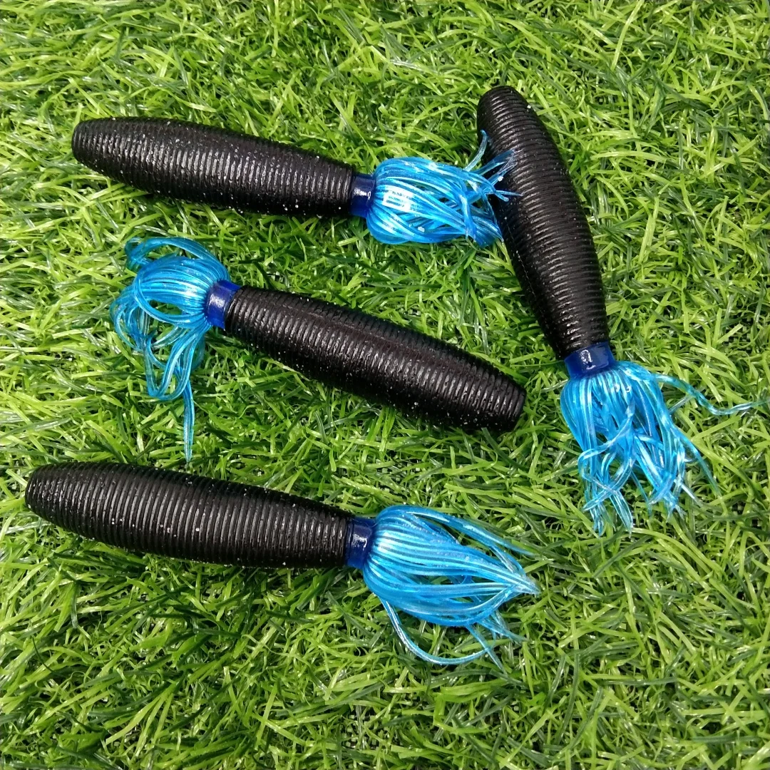 

Мягкие силиконовые приманки Swolfy, 12 шт., 9 см, 10 г, для ловли черного окуня, на заказ