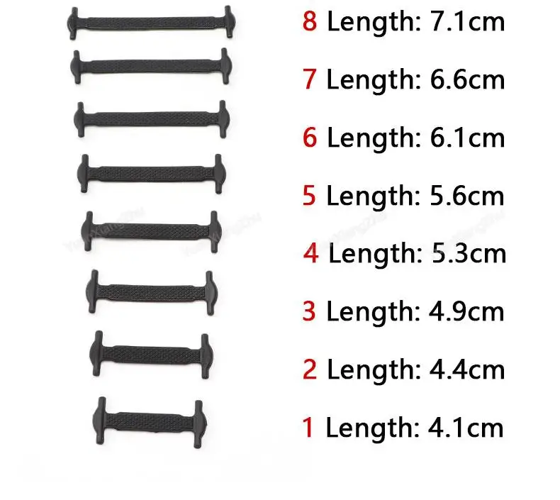 16 Stück elastische Schnürsenkel für Turnschuhe, Silikon-Stretch-Schnürsenkel, keine Krawatte, Schnürsenkel für Kinderschuhe, Gummiband, Schnürsenkel, Schnürsenkel – Detail 4