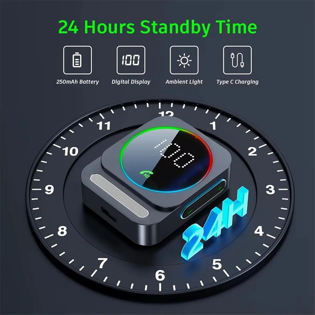 【~ New A88T】Bluetooth 5.3 Receiver AUX Audio Adapter Car Home Stereo Headphones Wireless Output 3.5mm One to Two Music Handsfree