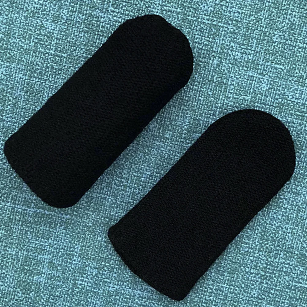 

10Pcs Screen Touch Finger Cover Smooth Conductive Fiber Sleeve for Mobile Gaming Anti-Sweat Oil-Resistant Lightweight Wearable