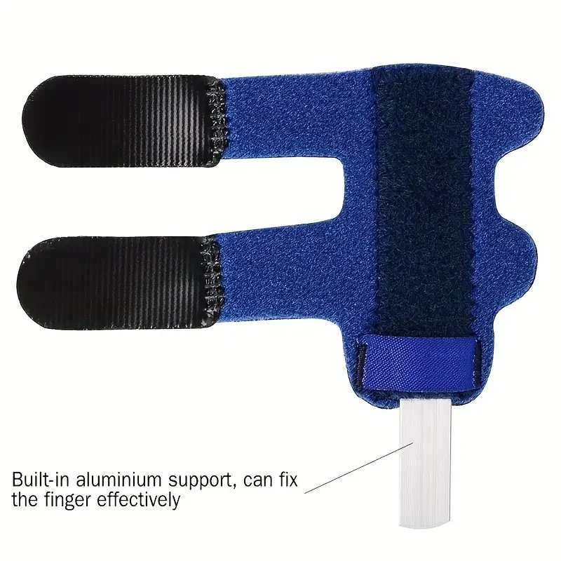 1Pc Adjustable Finger Splint with Lightweight Aluminum Base - Provides Support and Relief for Injured Fingers - Fits 40-80kg