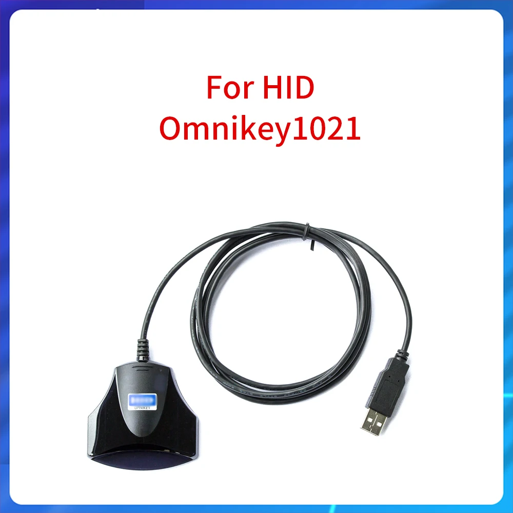 

Original EID CAC DoD OMNIKEY CardMan 1021 for HID Omnikey1021 USB Smart Card Chip Reader Writer Universal Card Reader Cable