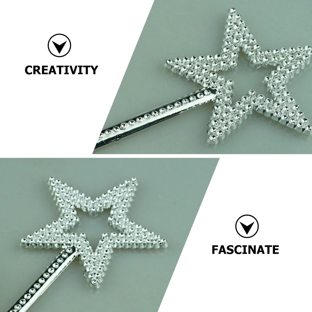 

8 Pcs Pentagram Playthings Fairy s for Clothing Star Plastic Glitter Wands