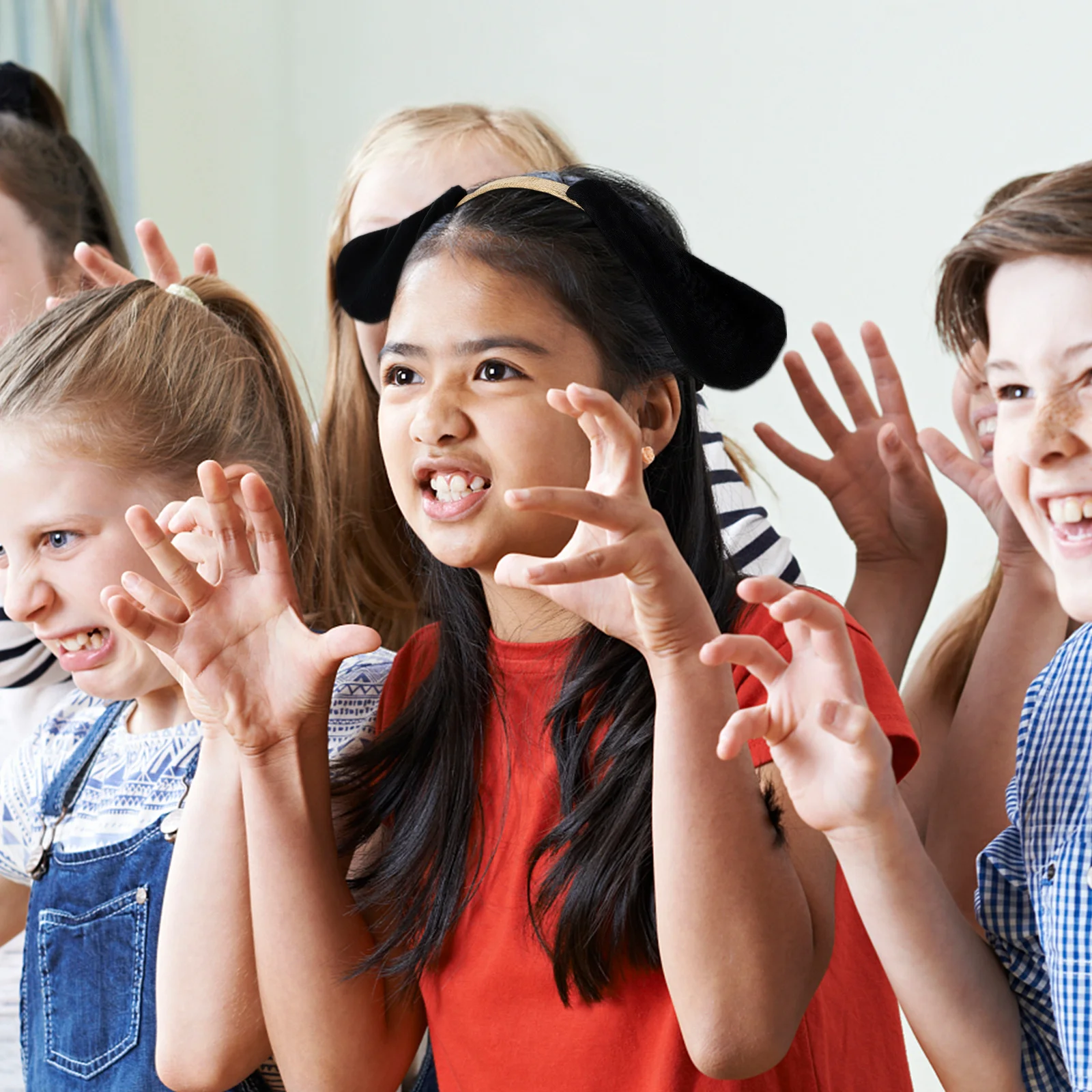 2-teiliges Kopfbedeckungs-Set mit Schwanz, Kinderkostüm, Party-Geschenk, Cosplay-Tier-Requisite für Performance-Spiele, Tierohren-Haardekoration
