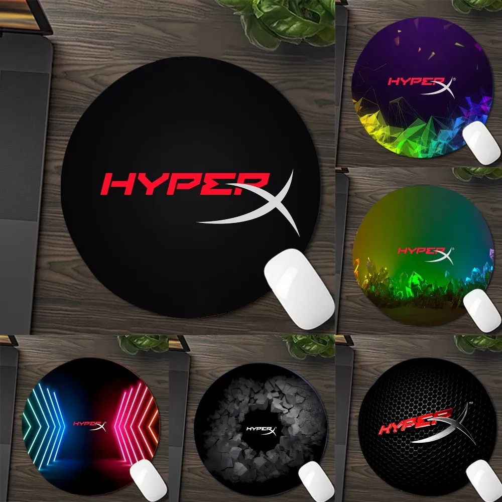 

H-Hyperx Mousepad DIY Round Thickened Mouse Pad Oversized Gaming Keyboard Table Mat Desk Set Accessories Desktop Mat