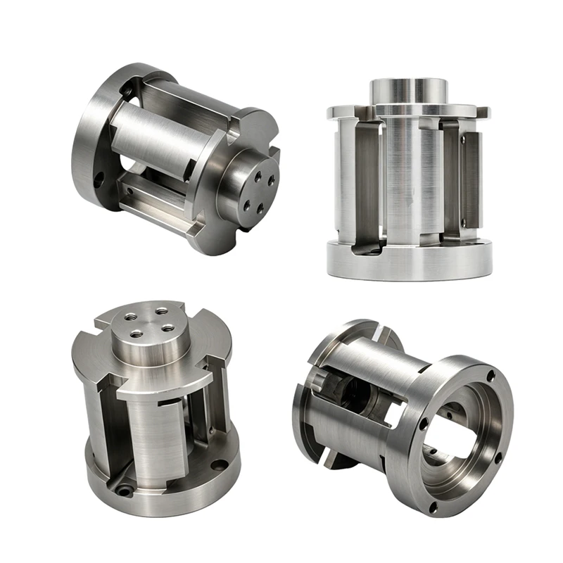 OEM Precision CNC Turning Milling Split Type Shaft Clamping Block, Stainless Steel Linear Bearing Support Holder