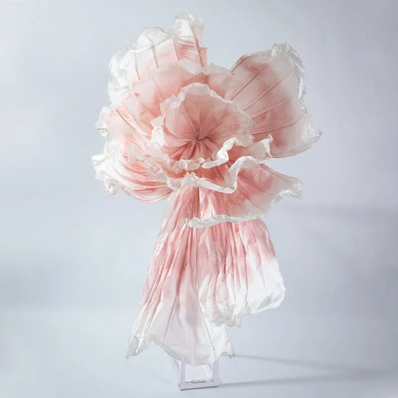 

Большой бумажный цветок ириса для свадебного декора, фон для фотозоны, украшение для дня рождения, оформление окон, гигантский бумажный цветок